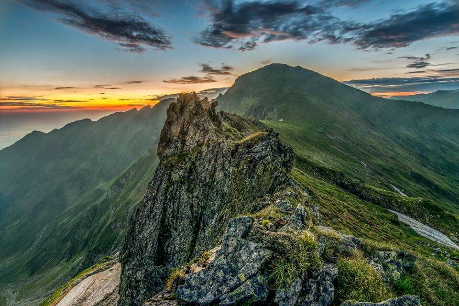 Moldoveanu-Gipfel (Vârful Moldoveanu) in den Rumänischen Südkarpaten